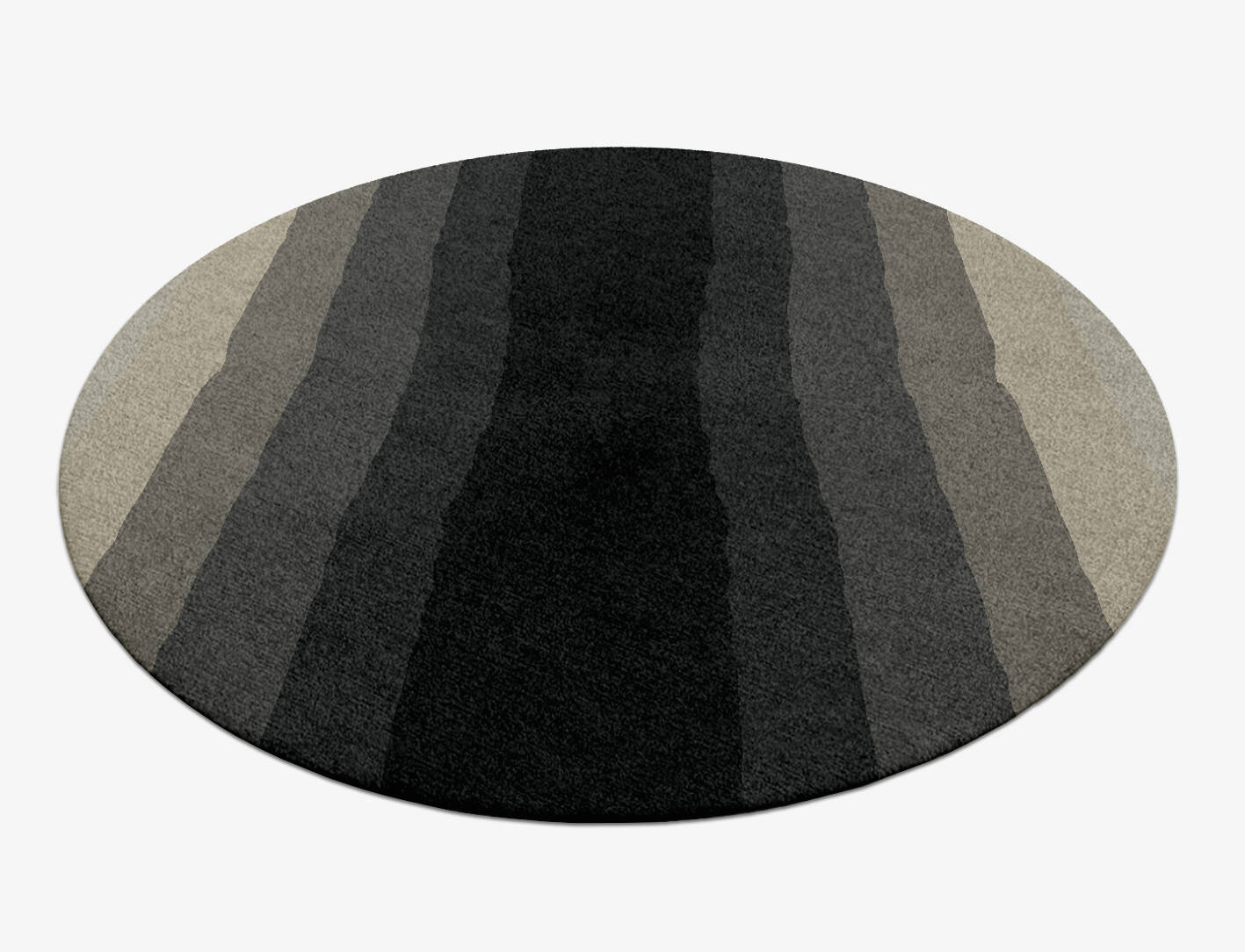 Oxford Gradation Round Hand Knotted Tibetan Wool Custom Rug by Rug Artisan