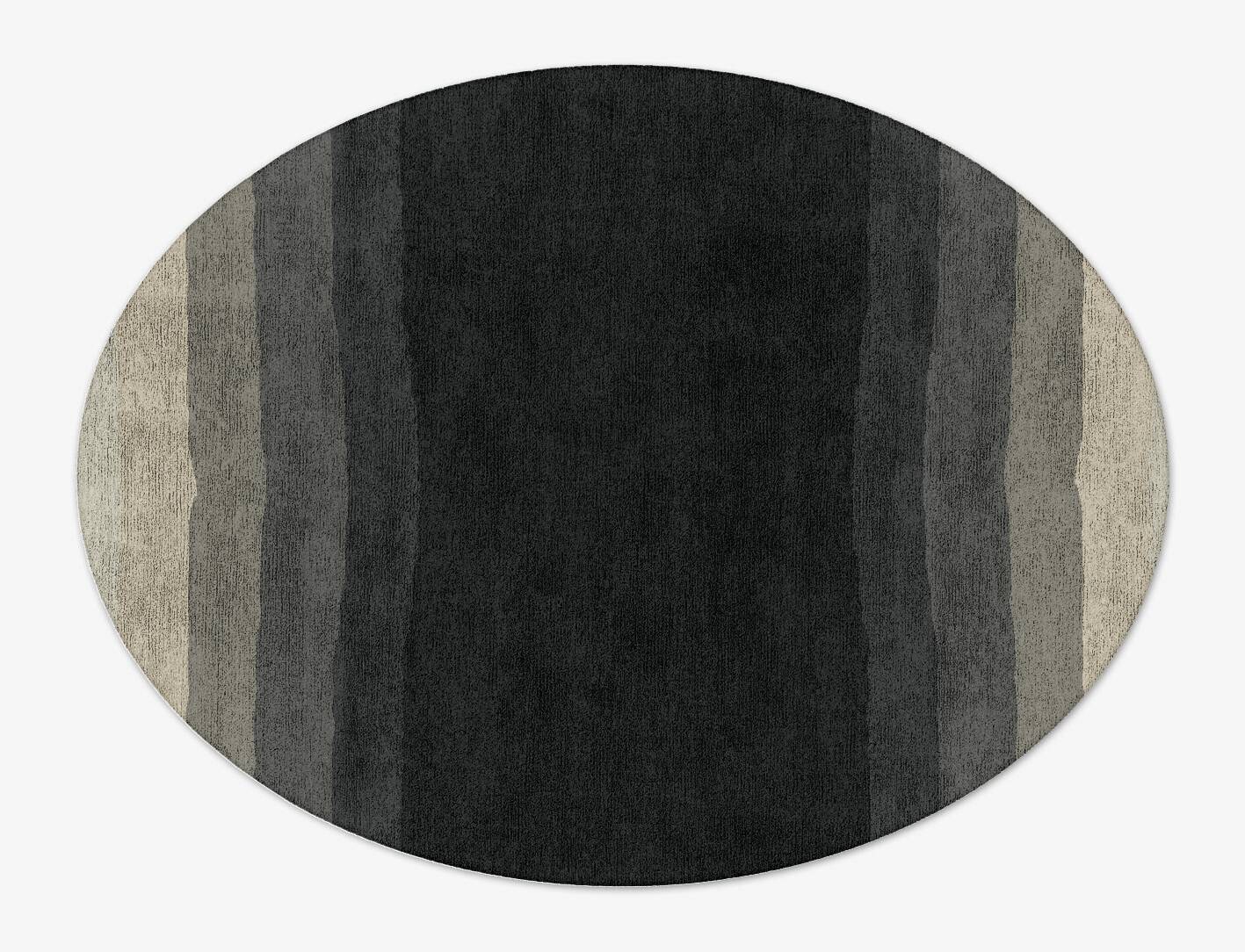 Oxford Gradation Oval Hand Tufted Bamboo Silk Custom Rug by Rug Artisan