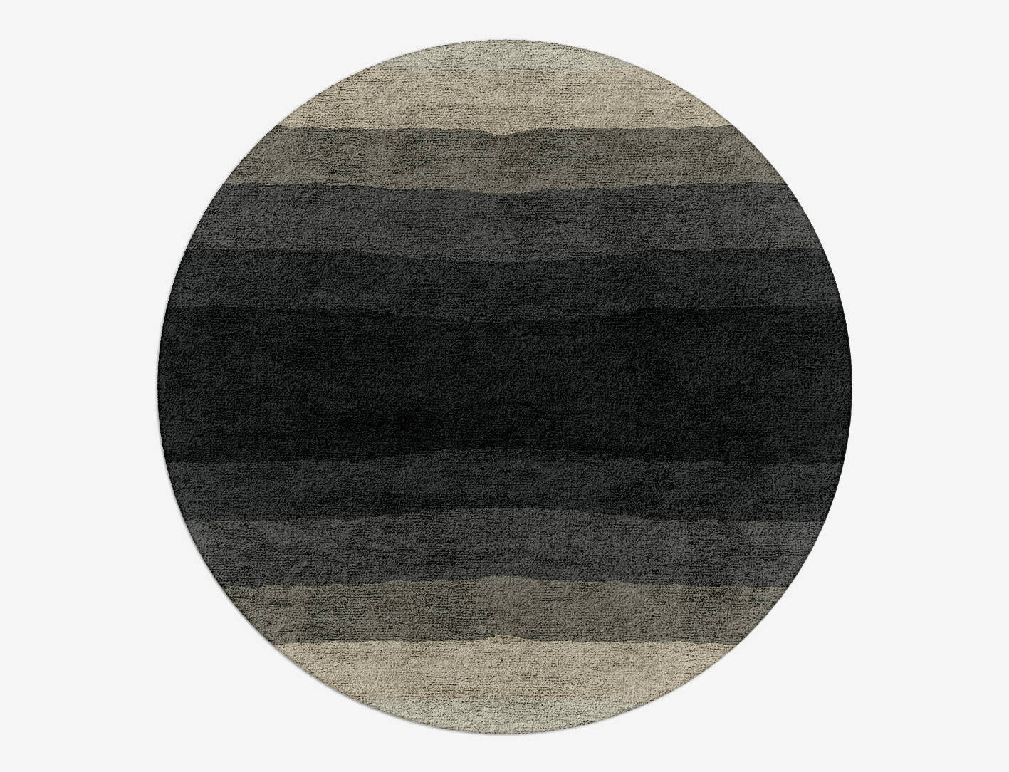 Oxford Gradation Round Hand Tufted Bamboo Silk Custom Rug by Rug Artisan
