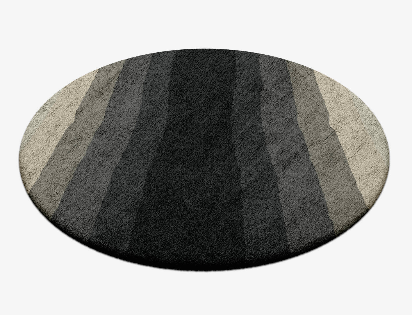 Oxford Gradation Round Hand Tufted Bamboo Silk Custom Rug by Rug Artisan