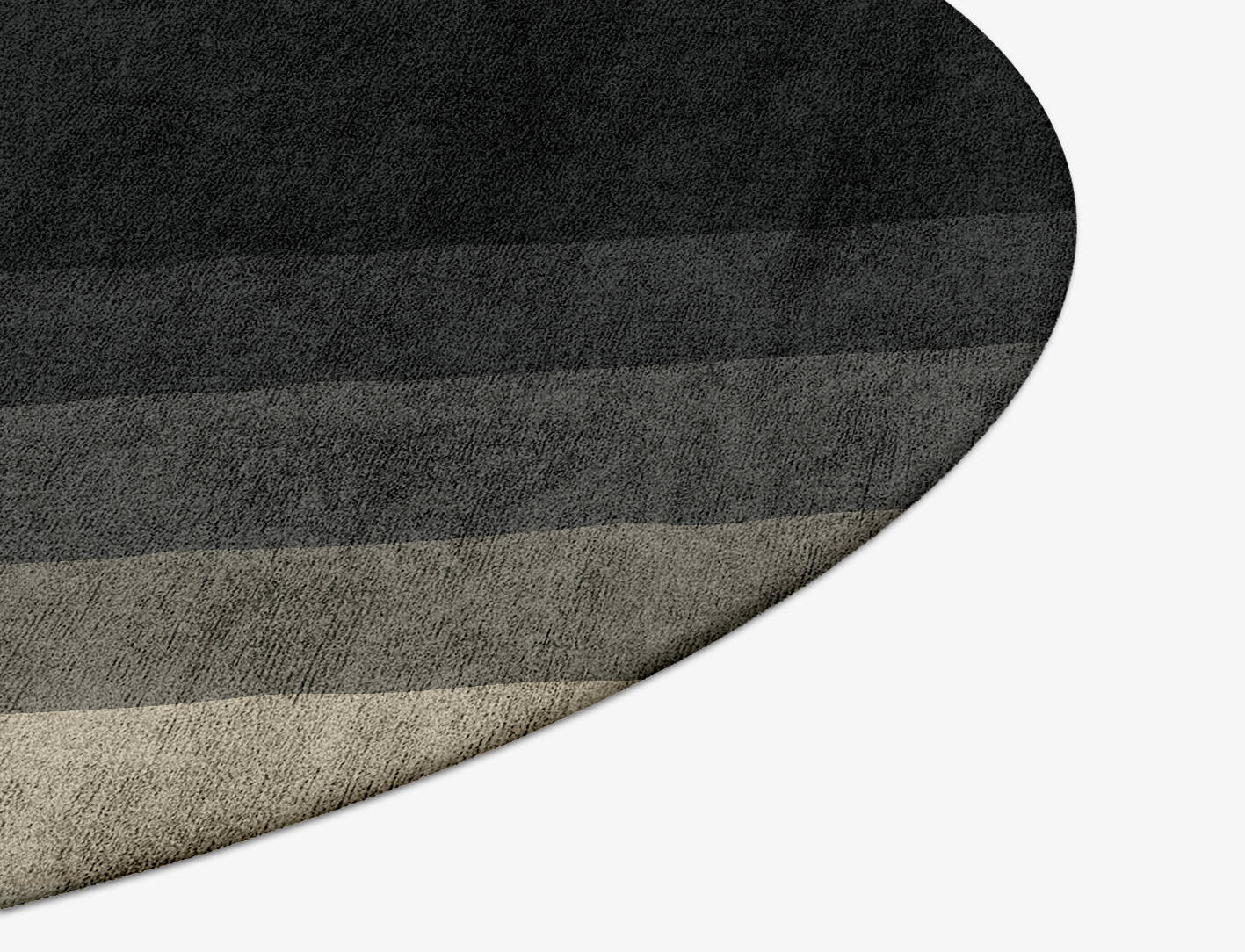 Oxford Gradation Round Hand Tufted Bamboo Silk Custom Rug by Rug Artisan