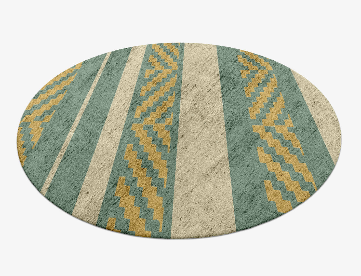 pacific Flatweaves Round Hand Knotted Bamboo Silk Custom Rug by Rug Artisan