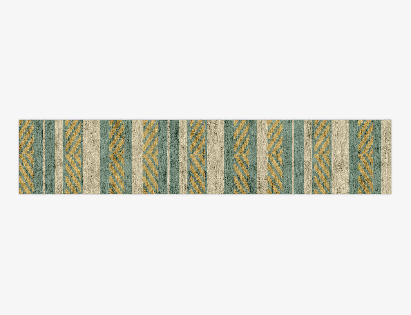 pacific Flatweaves Runner Hand Knotted Bamboo Silk Custom Rug by Rug Artisan