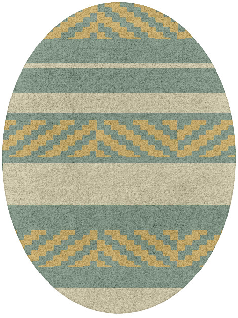 pacific Flatweaves Oval Hand Tufted Pure Wool Custom Rug by Rug Artisan