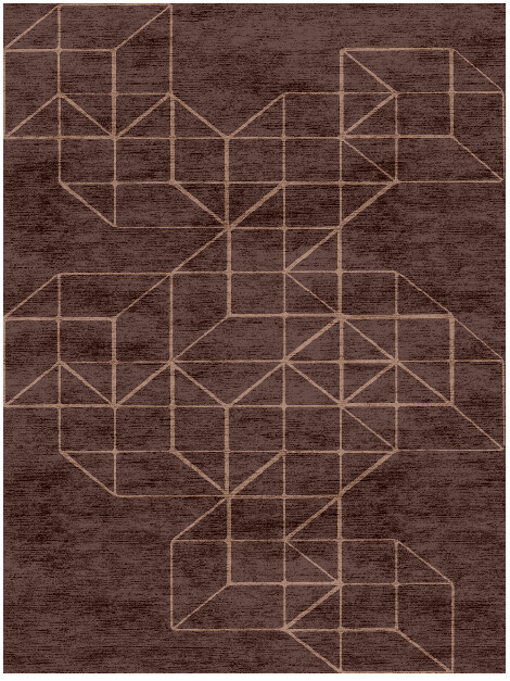 Pack Minimalist Rectangle Hand Knotted Bamboo Silk Custom Rug by Rug Artisan