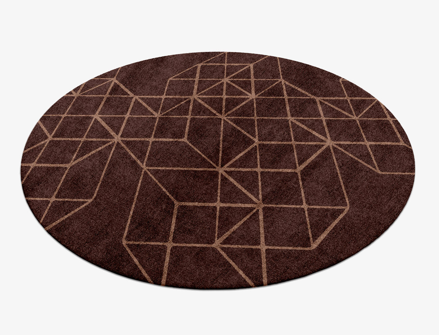 Pack Minimalist Round Hand Knotted Bamboo Silk Custom Rug by Rug Artisan