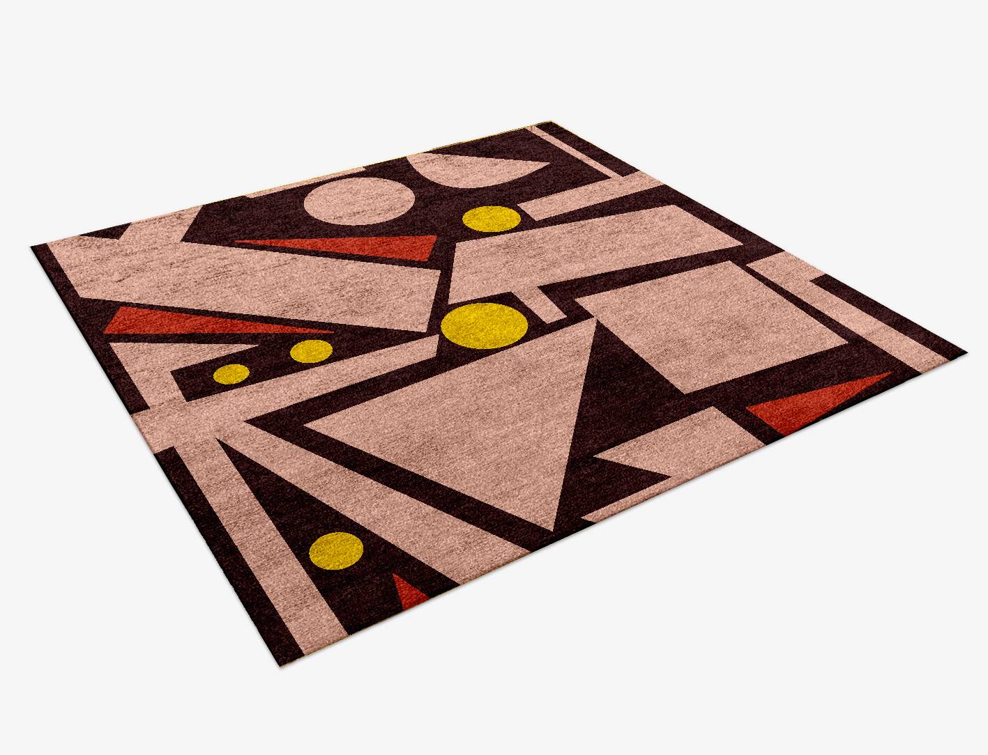 Pacs Modern Art Square Hand Knotted Bamboo Silk Custom Rug by Rug Artisan