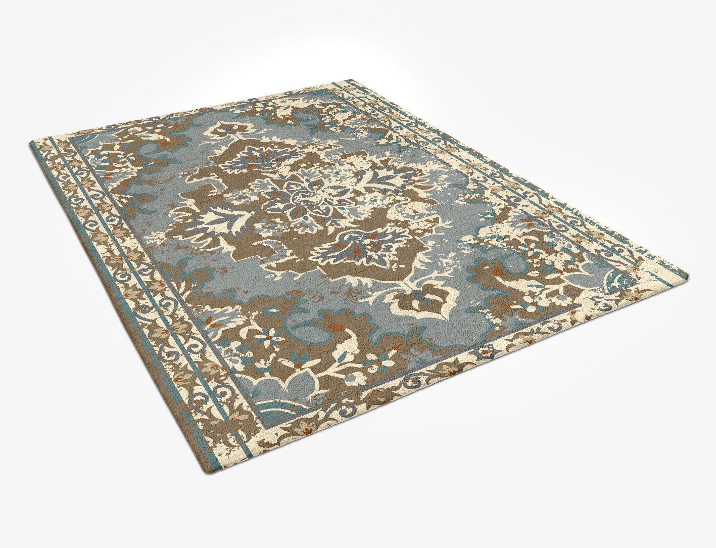 Padideh Persian Bagh Rectangle Hand Tufted Pure Wool Custom Rug by Rug Artisan