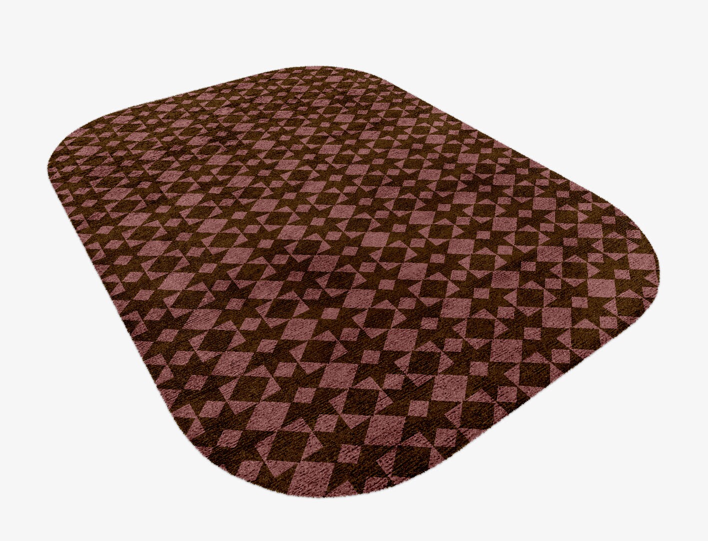 Paladin Geometric Oblong Hand Knotted Bamboo Silk Custom Rug by Rug Artisan