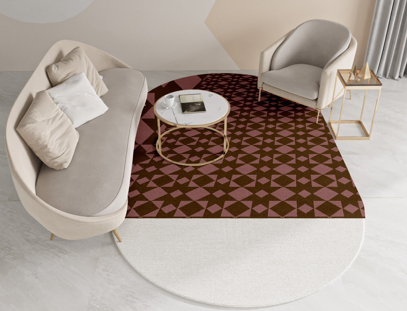Paladin Geometric Capsule Hand Tufted Pure Wool Custom Rug by Rug Artisan