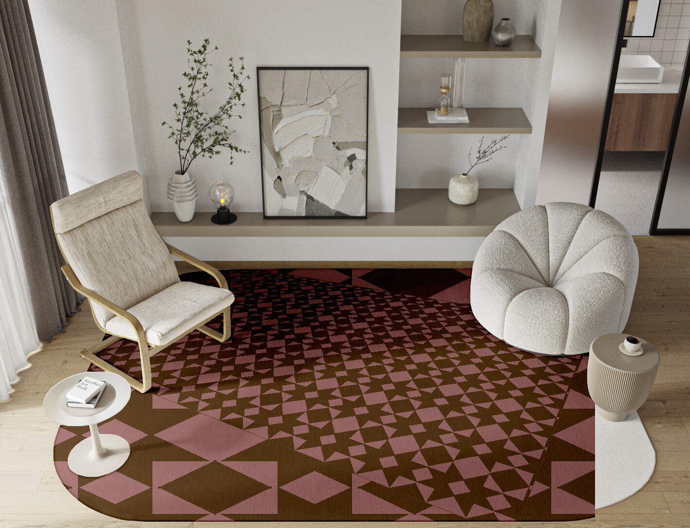 Paladin Geometric Oblong Hand Tufted Pure Wool Custom Rug by Rug Artisan
