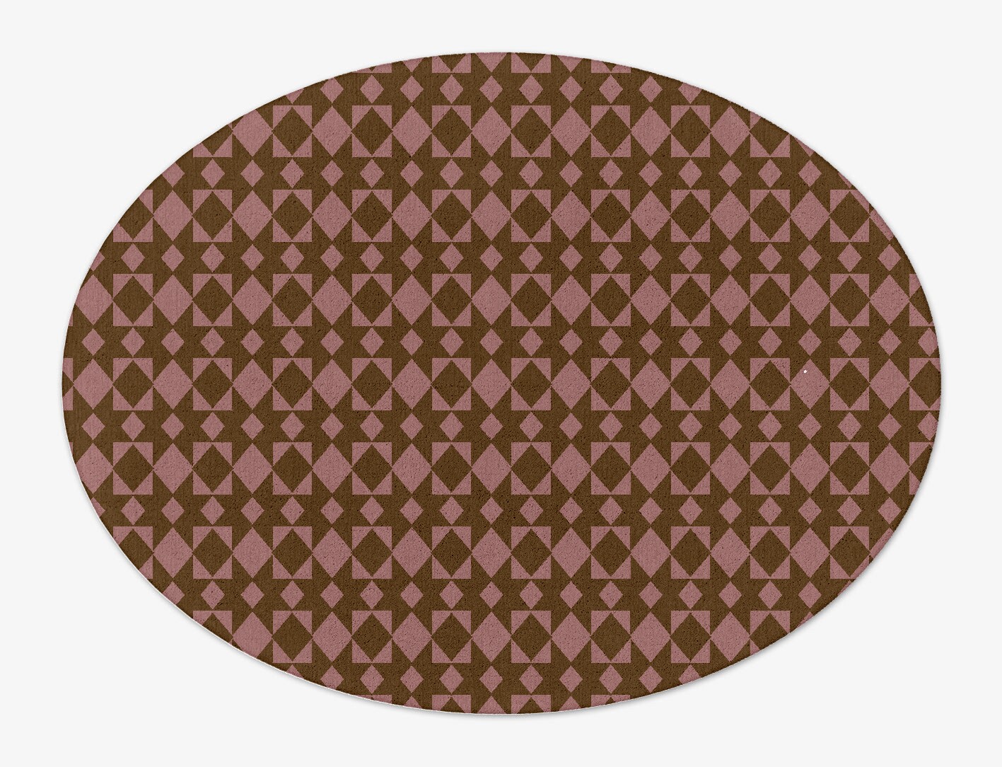 Paladin Geometric Oval Hand Tufted Pure Wool Custom Rug by Rug Artisan