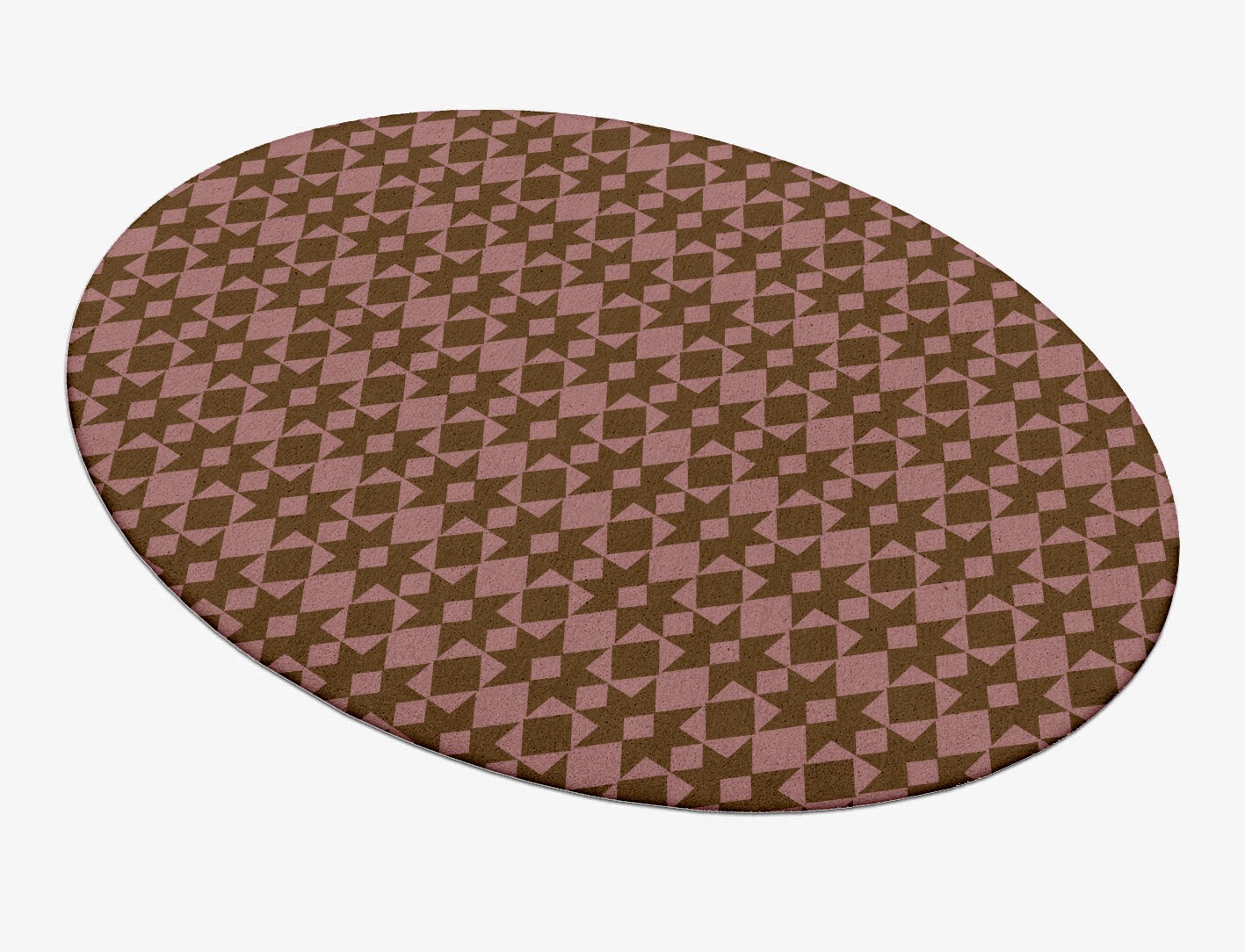 Paladin Geometric Oval Hand Tufted Pure Wool Custom Rug by Rug Artisan