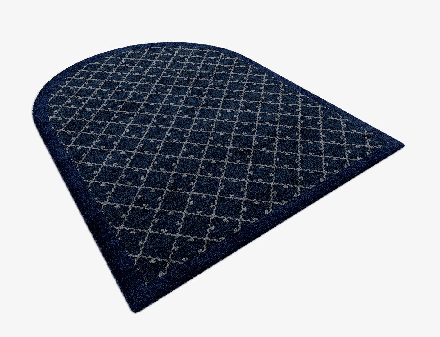 Palanquin Geometric Arch Hand Knotted Bamboo Silk Custom Rug by Rug Artisan