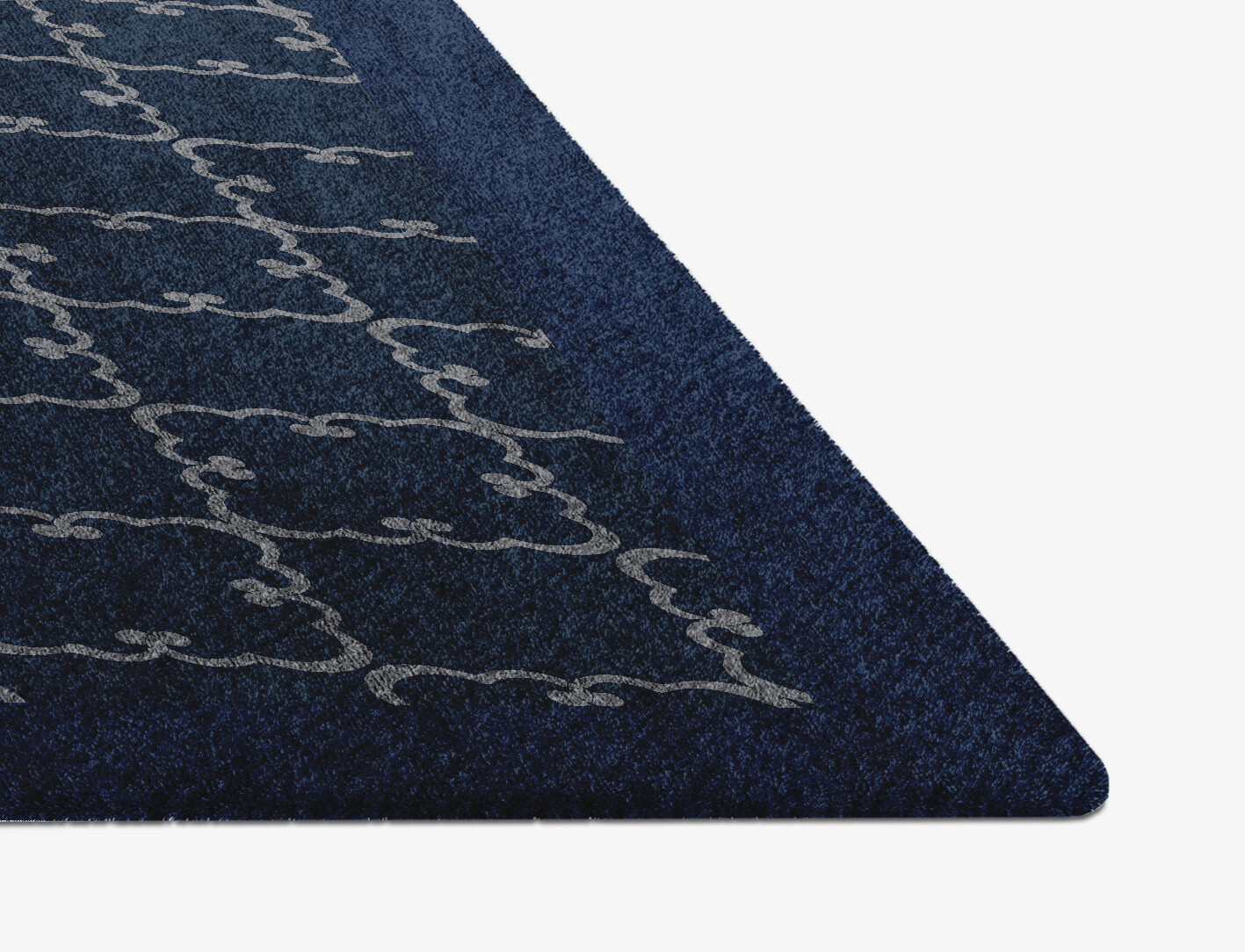 Palanquin Geometric Diamond Hand Knotted Bamboo Silk Custom Rug by Rug Artisan