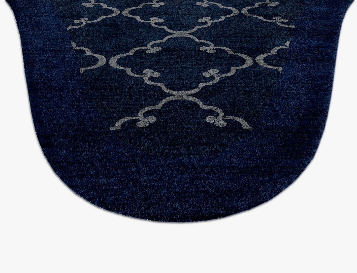 Palanquin Geometric Drop Hand Knotted Bamboo Silk Custom Rug by Rug Artisan