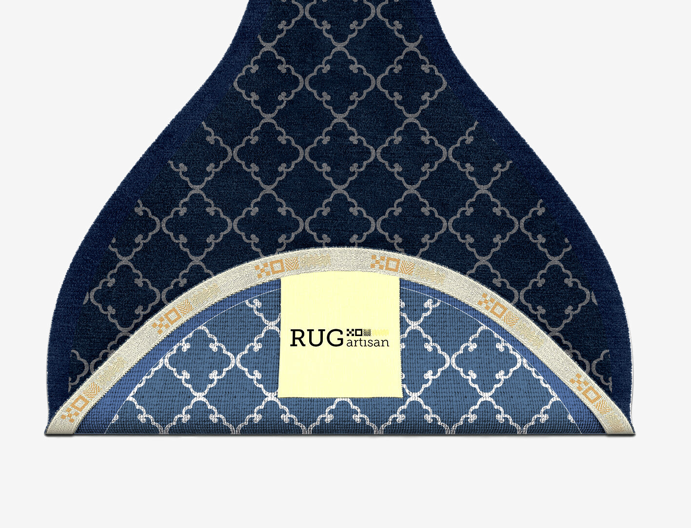 Palanquin Geometric Drop Hand Knotted Tibetan Wool Custom Rug by Rug Artisan