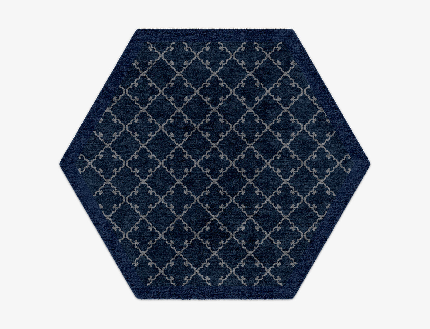 Palanquin Geometric Hexagon Hand Knotted Tibetan Wool Custom Rug by Rug Artisan