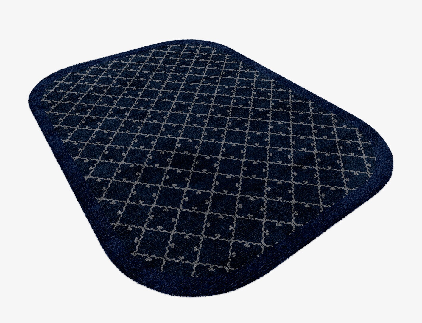 Palanquin Geometric Oblong Hand Knotted Bamboo Silk Custom Rug by Rug Artisan