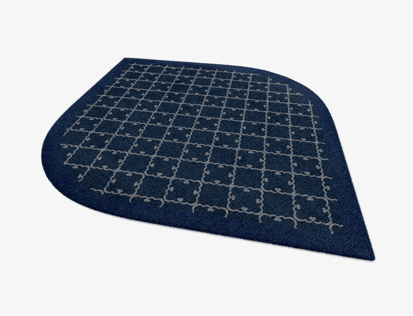 Palanquin Geometric Ogee Hand Knotted Tibetan Wool Custom Rug by Rug Artisan