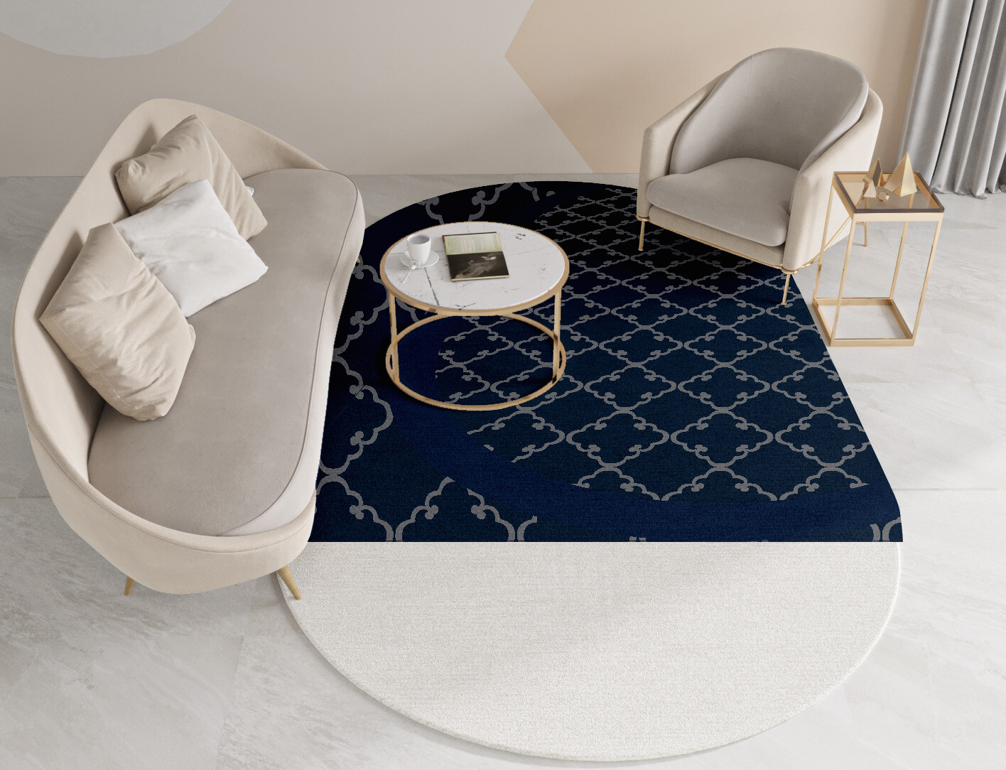 Palanquin Geometric Capsule Hand Tufted Pure Wool Custom Rug by Rug Artisan