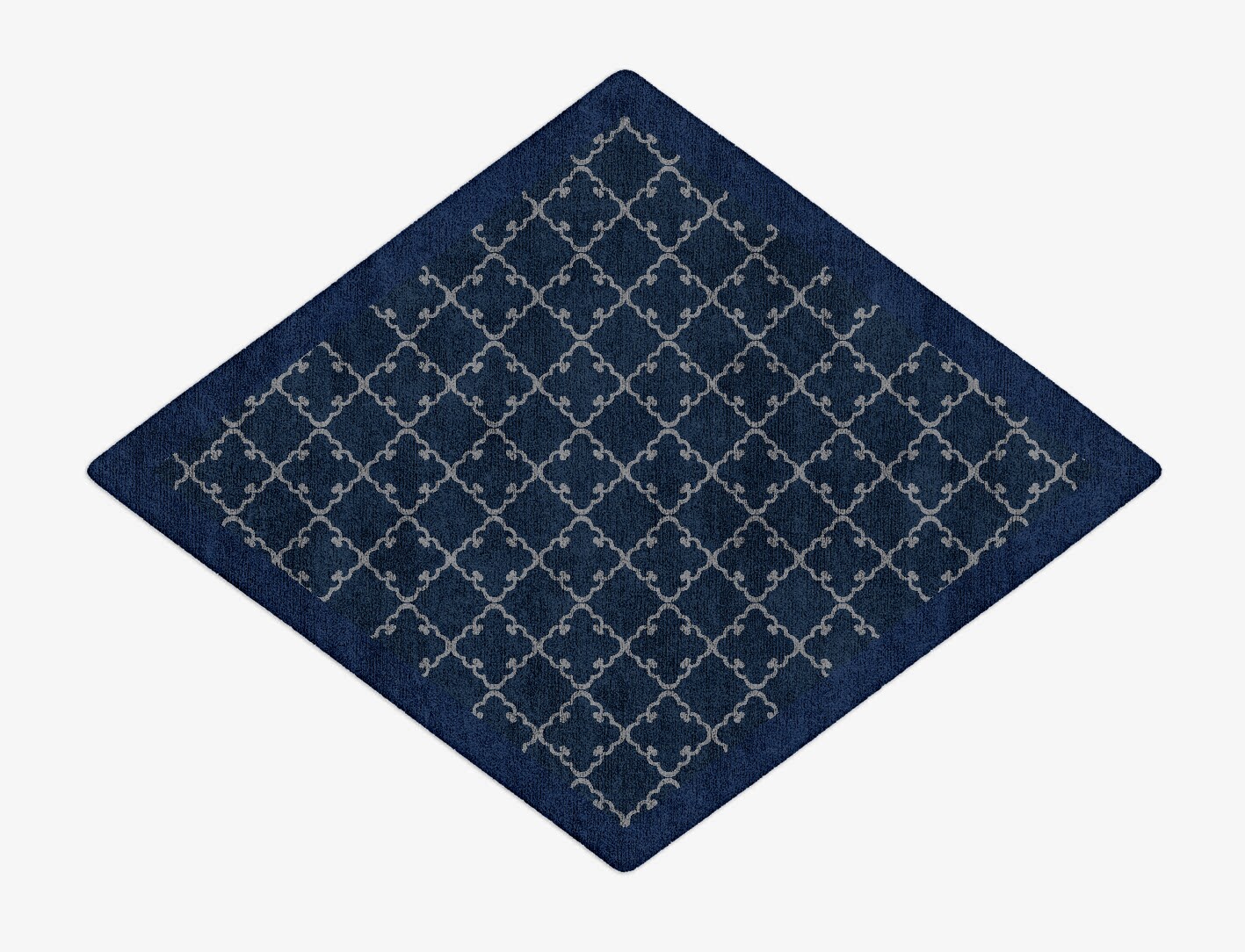 Palanquin Geometric Diamond Hand Tufted Bamboo Silk Custom Rug by Rug Artisan