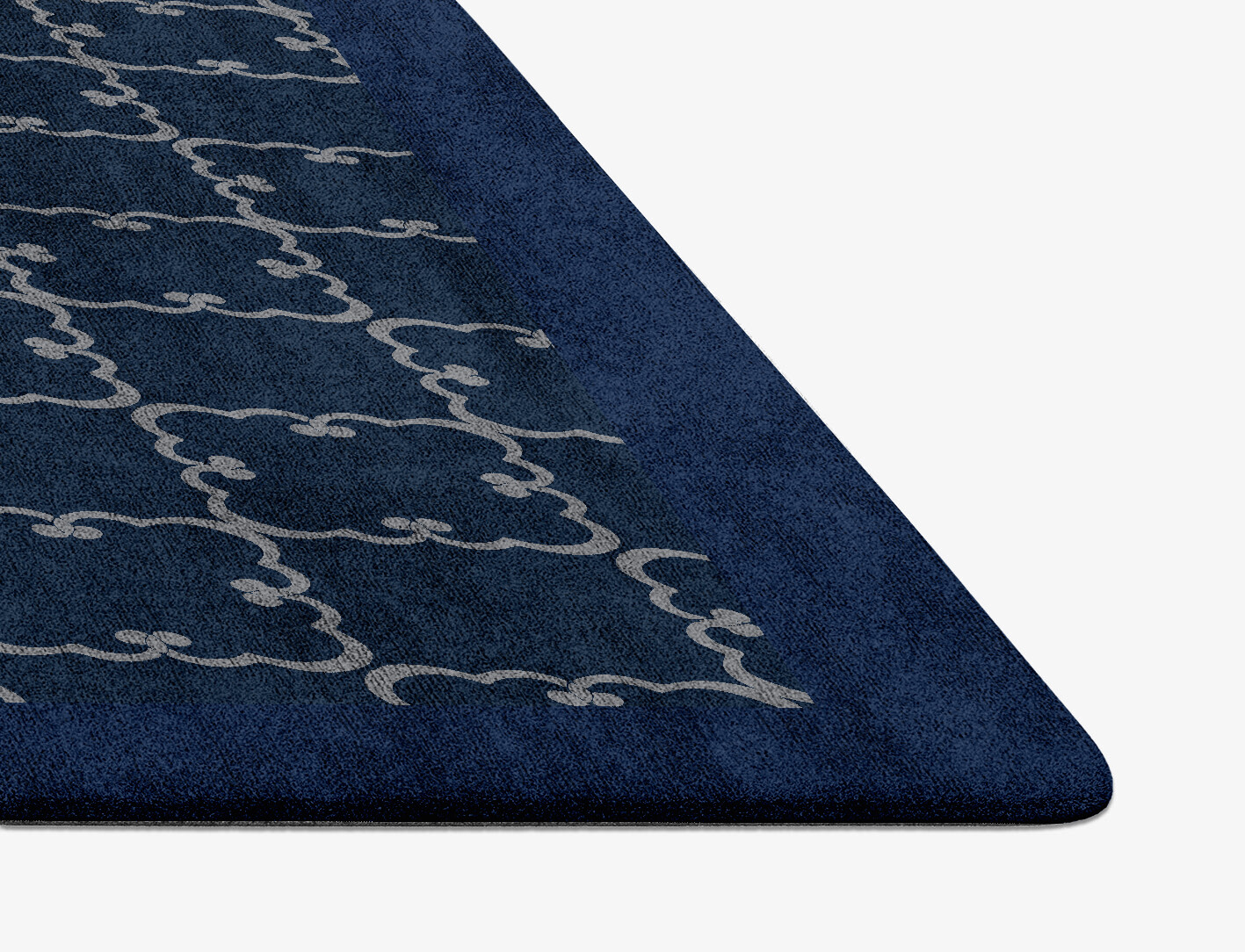 Palanquin Geometric Diamond Hand Tufted Bamboo Silk Custom Rug by Rug Artisan