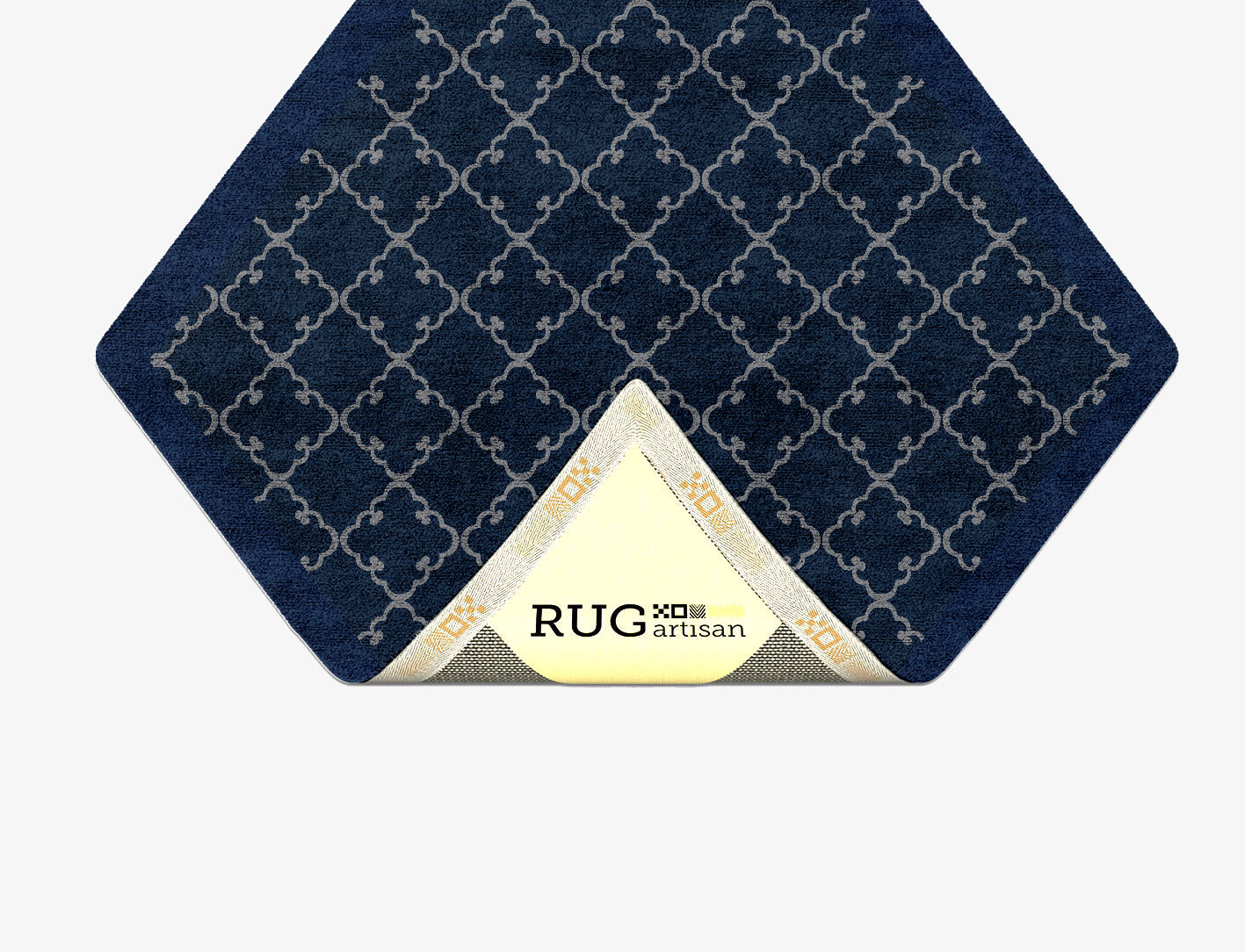 Palanquin Geometric Diamond Hand Tufted Bamboo Silk Custom Rug by Rug Artisan