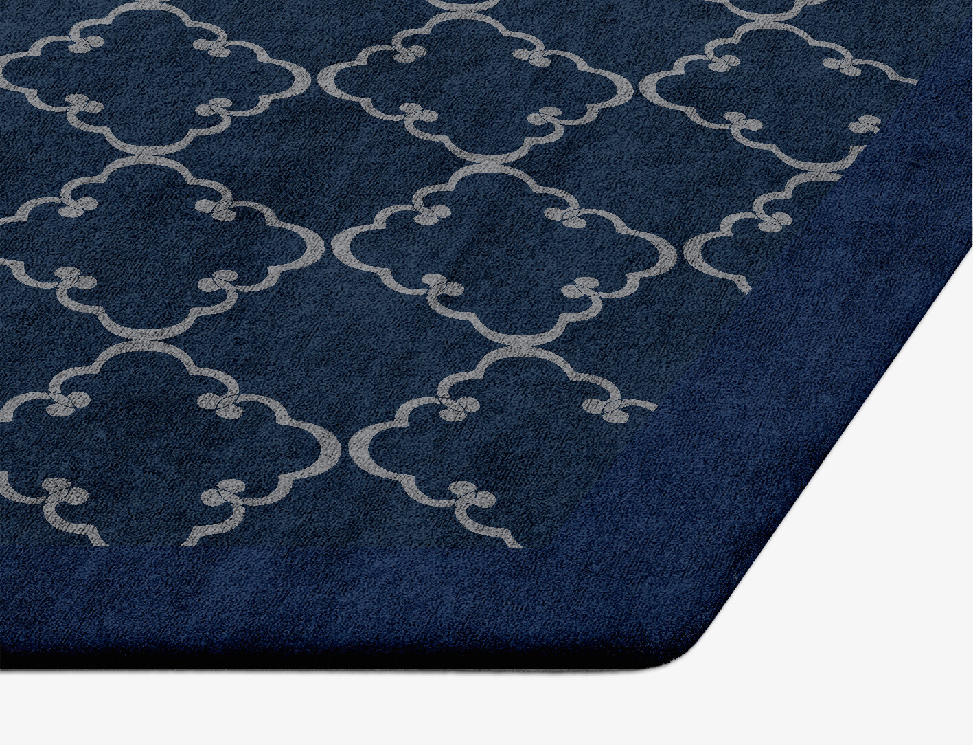 Palanquin Geometric Hexagon Hand Tufted Bamboo Silk Custom Rug by Rug Artisan