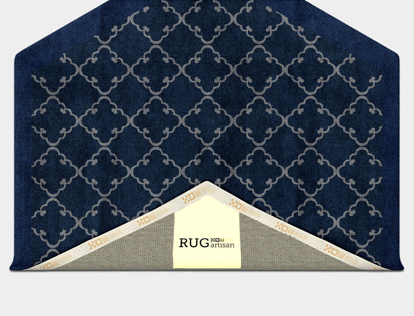 Palanquin Geometric Hexagon Hand Tufted Bamboo Silk Custom Rug by Rug Artisan