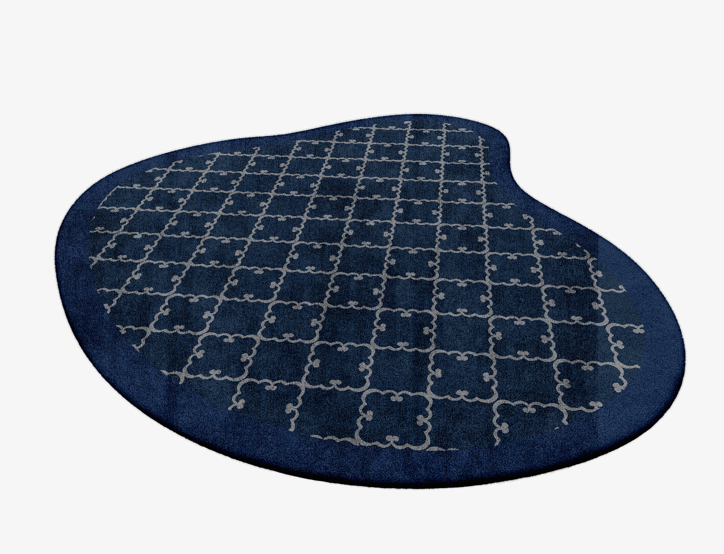 Palanquin Geometric Splash Hand Tufted Bamboo Silk Custom Rug by Rug Artisan