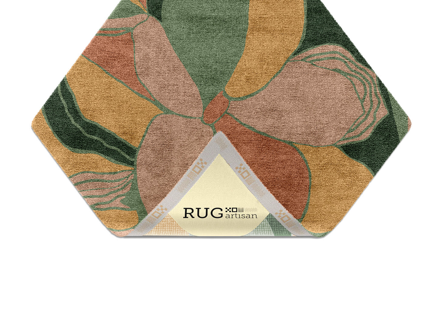 Pansy Field of Flowers Diamond Hand Knotted Bamboo Silk Custom Rug by Rug Artisan