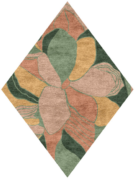 Pansy Field of Flowers Diamond Hand Knotted Bamboo Silk Custom Rug & Carpet by Rug Artisan