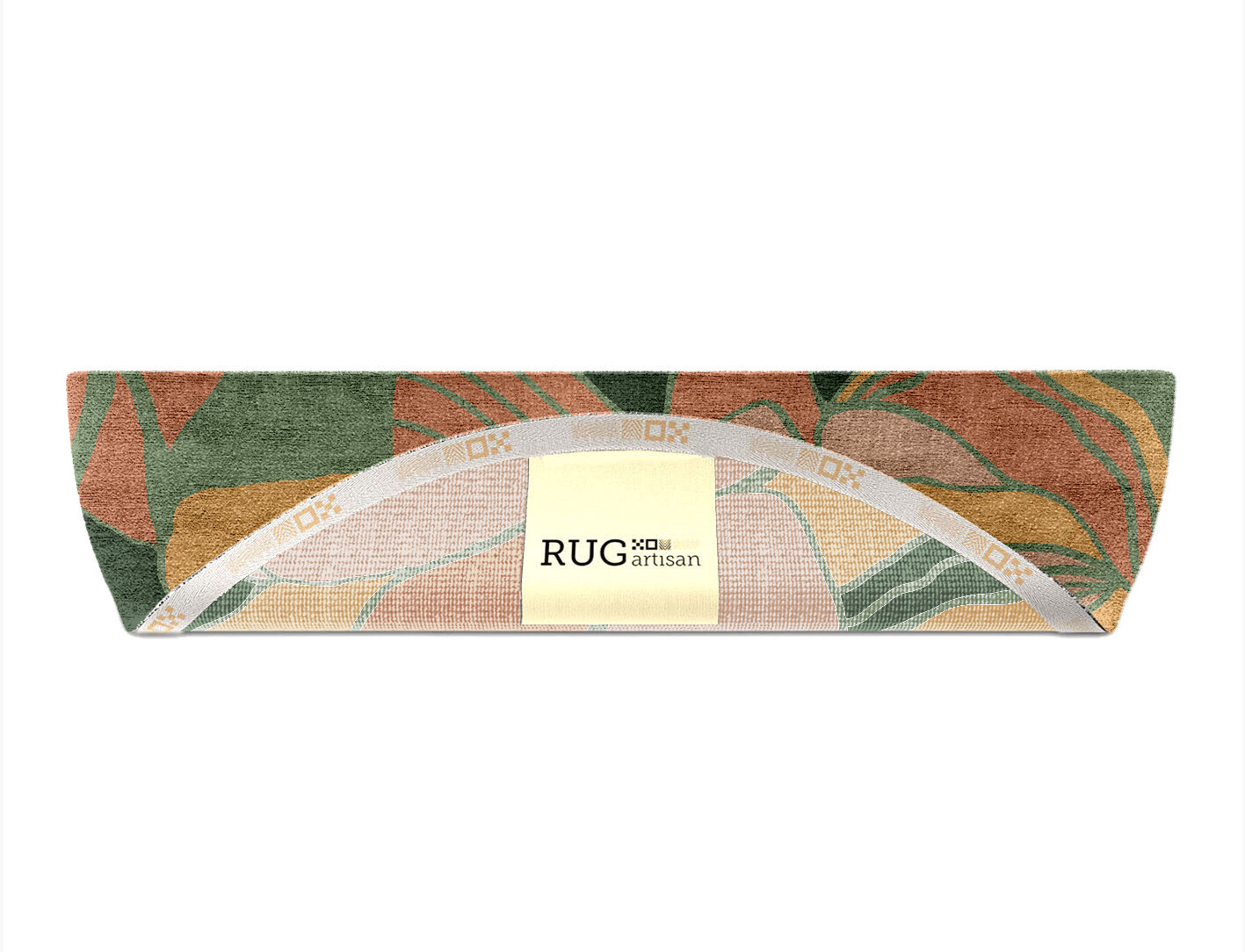 Pansy Field of Flowers Halfmoon Hand Knotted Bamboo Silk Custom Rug by Rug Artisan
