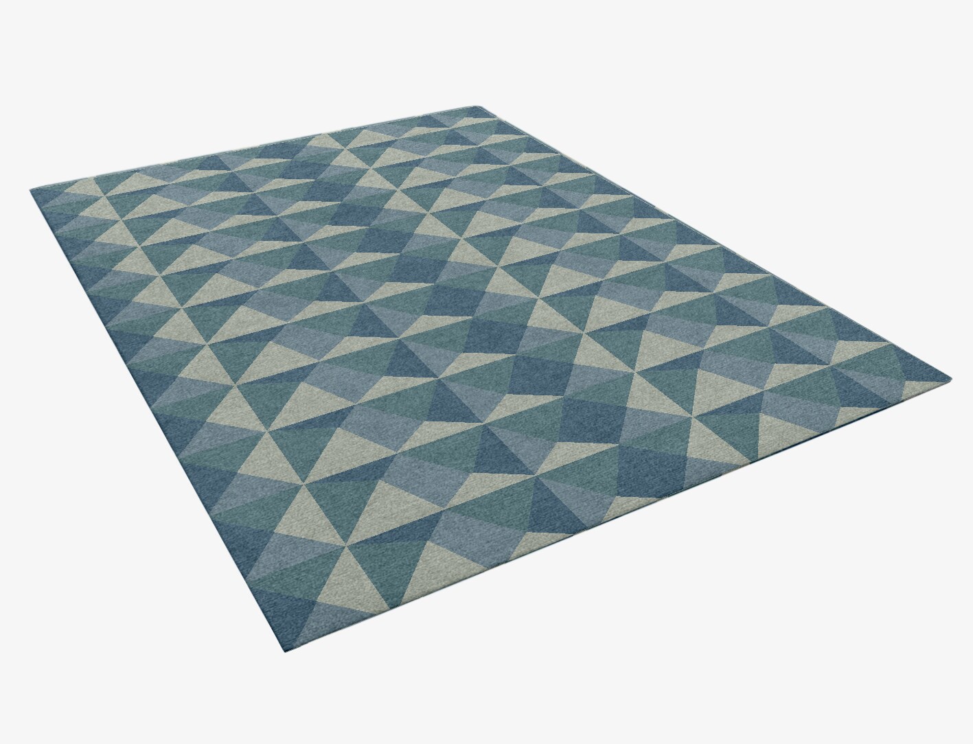 Paper Crush Geometric Rectangle Hand Knotted Tibetan Wool Custom Rug by Rug Artisan