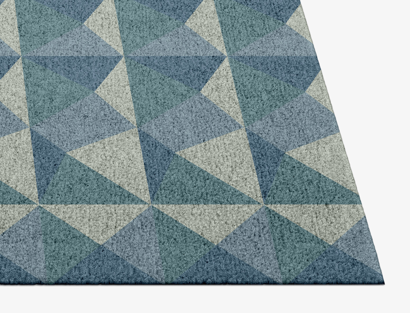 Paper Crush Geometric Rectangle Hand Knotted Tibetan Wool Custom Rug by Rug Artisan