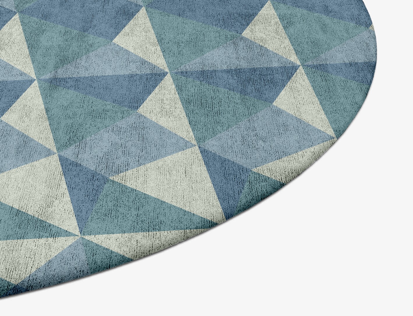 Paper Crush Geometric Oval Hand Tufted Bamboo Silk Custom Rug by Rug Artisan