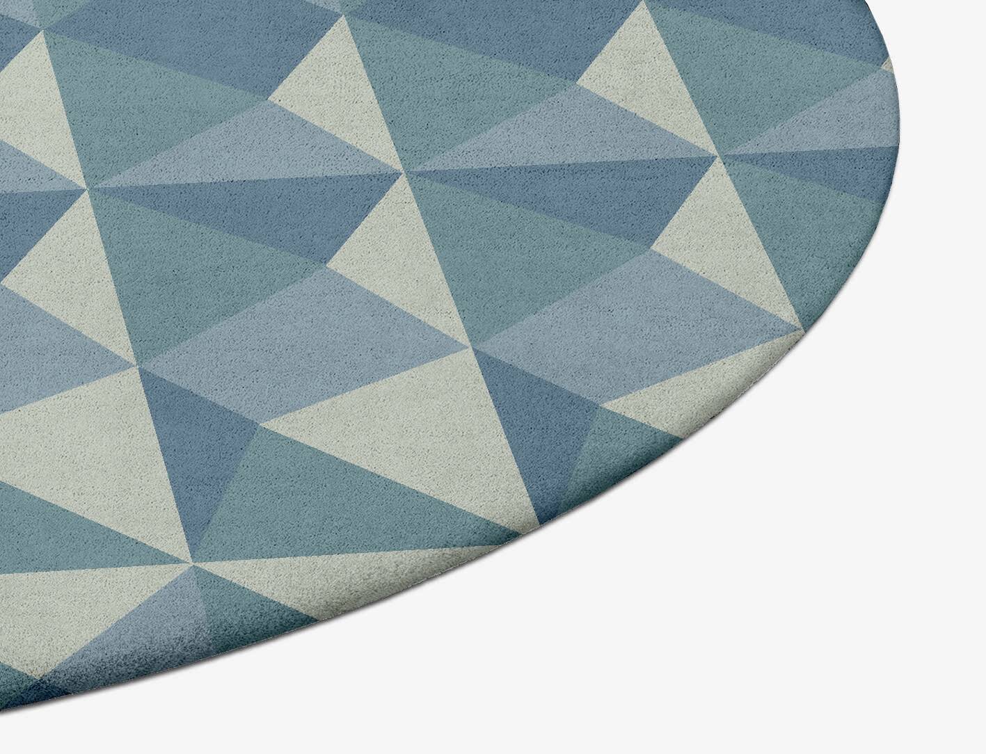 Paper Crush Modern Geometrics Oval Hand Tufted Pure Wool Custom Rug by Rug Artisan