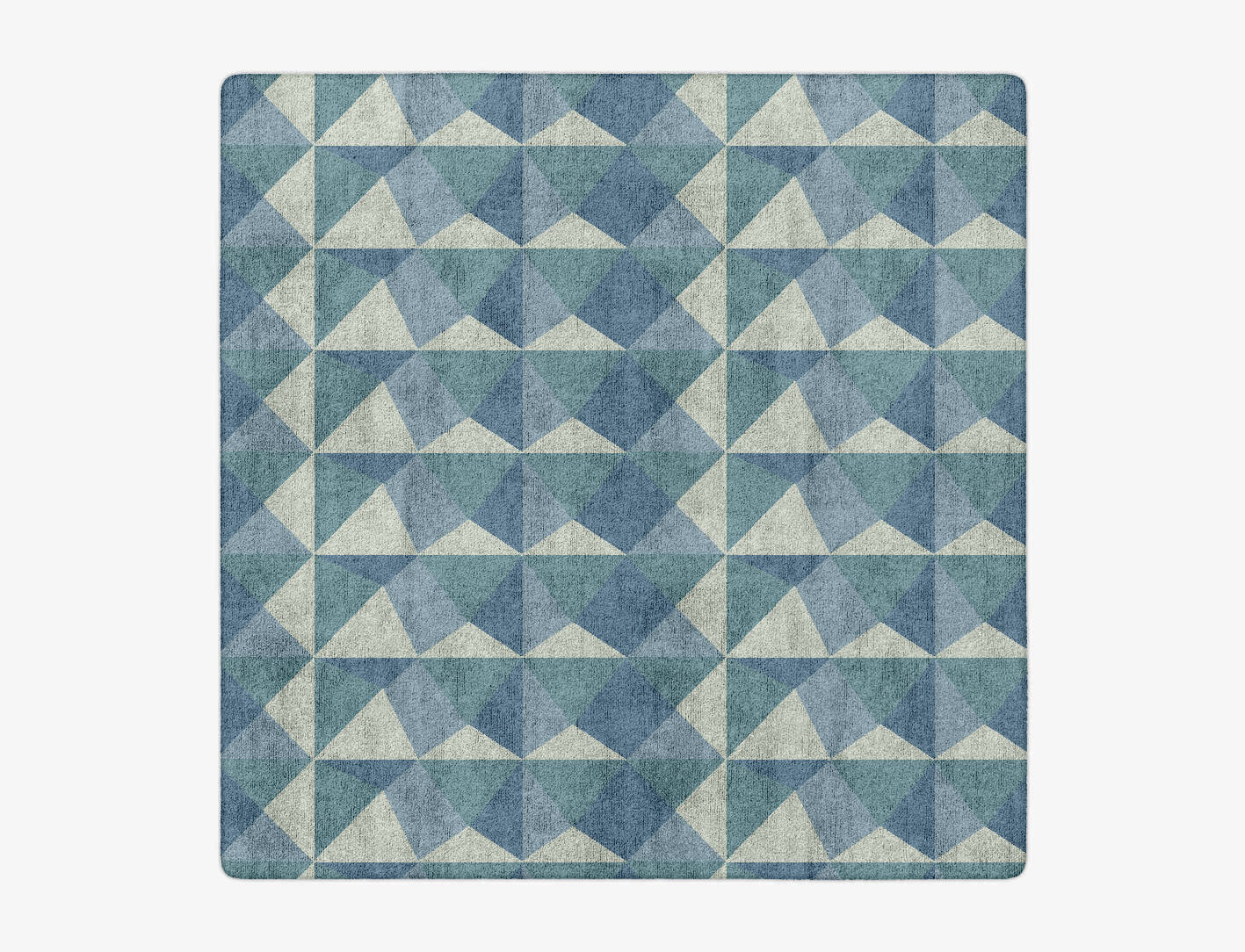 Paper Crush Modern Geometrics Square Hand Tufted Bamboo Silk Custom Rug by Rug Artisan