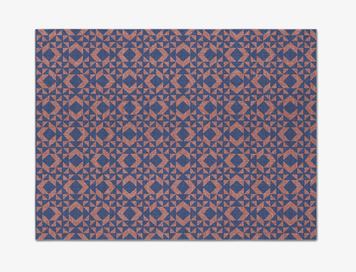 Papier Mache Geometric Rectangle Flatweave New Zealand Wool Custom Rug by Rug Artisan