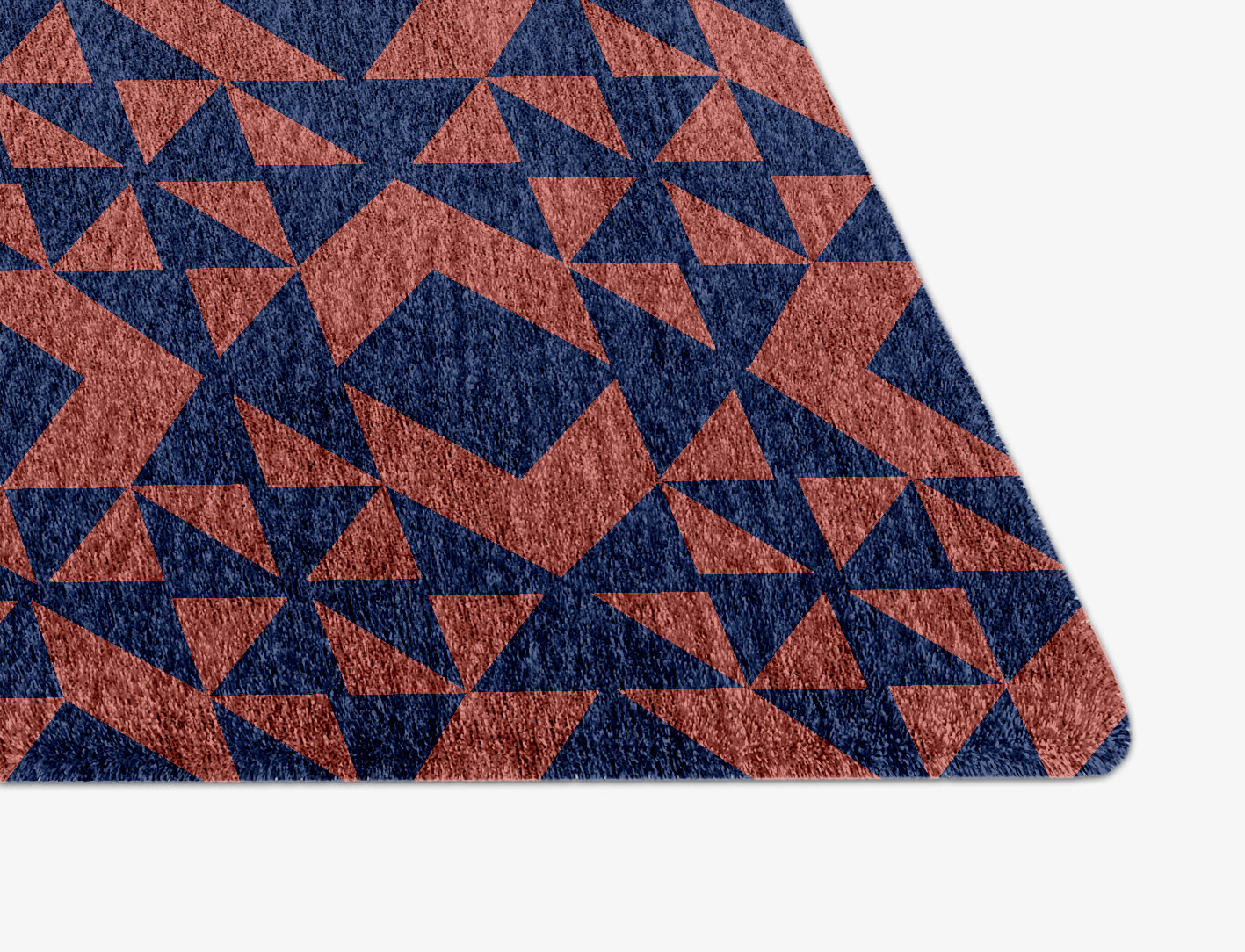Papier Mache Geometric Arch Hand Knotted Bamboo Silk Custom Rug by Rug Artisan