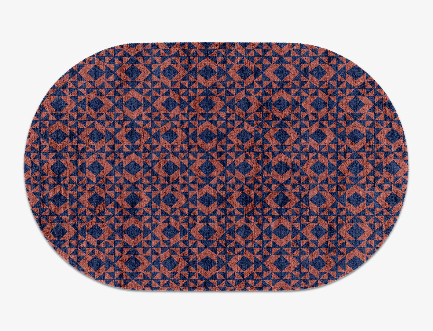 Papier Mache Geometric Capsule Hand Knotted Bamboo Silk Custom Rug by Rug Artisan