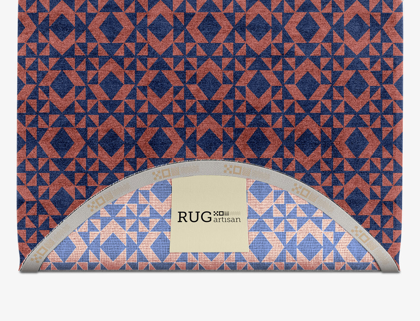 Papier Mache Geometric Capsule Hand Knotted Bamboo Silk Custom Rug by Rug Artisan