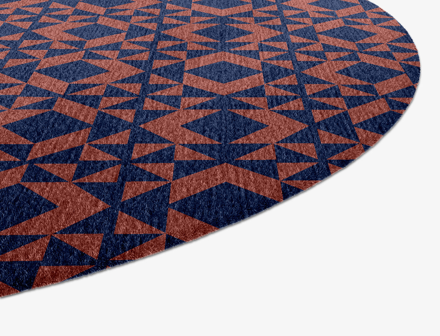 Papier Mache Geometric Capsule Hand Knotted Tibetan Wool Custom Rug by Rug Artisan