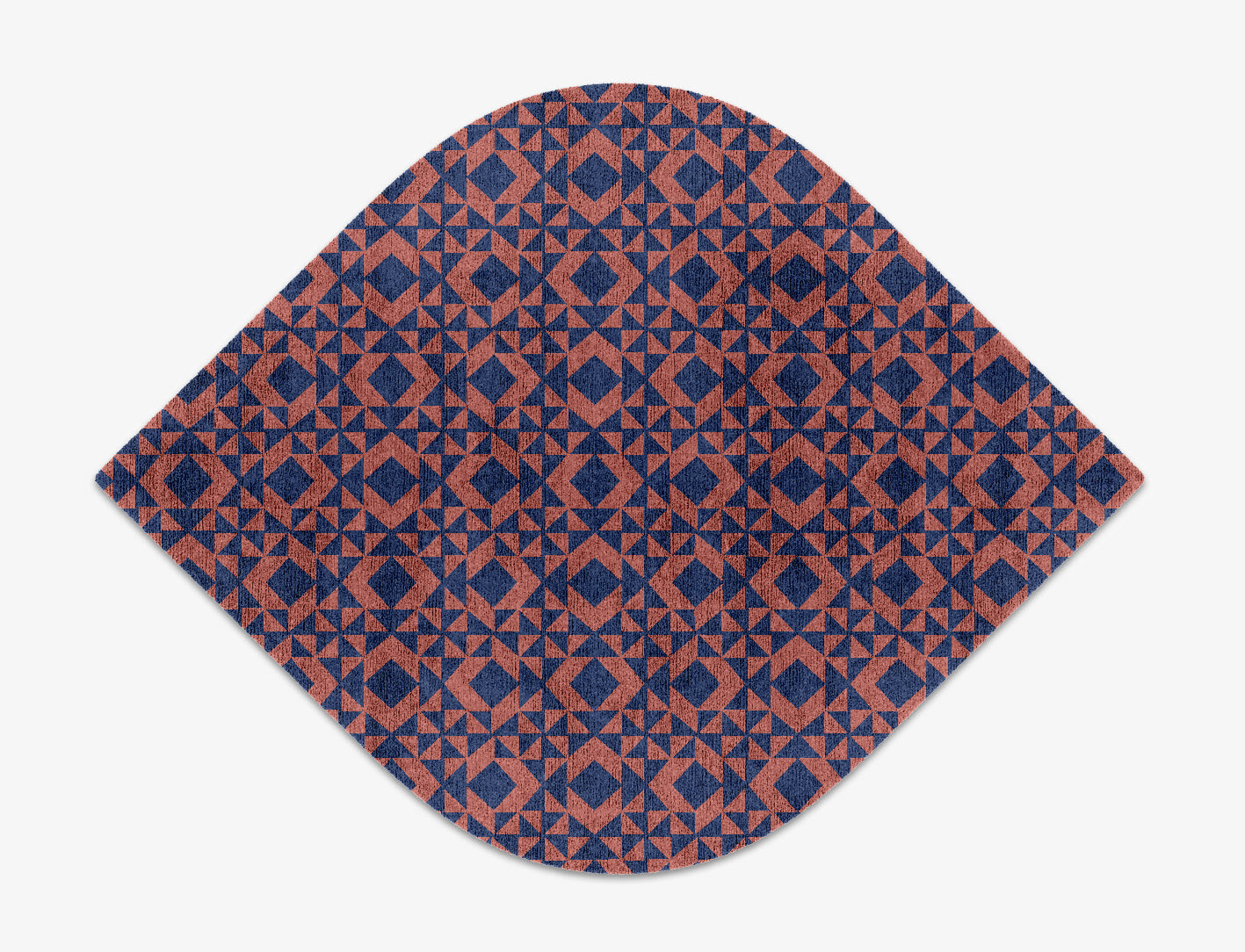 Papier Mache Geometric Ogee Hand Knotted Bamboo Silk Custom Rug by Rug Artisan