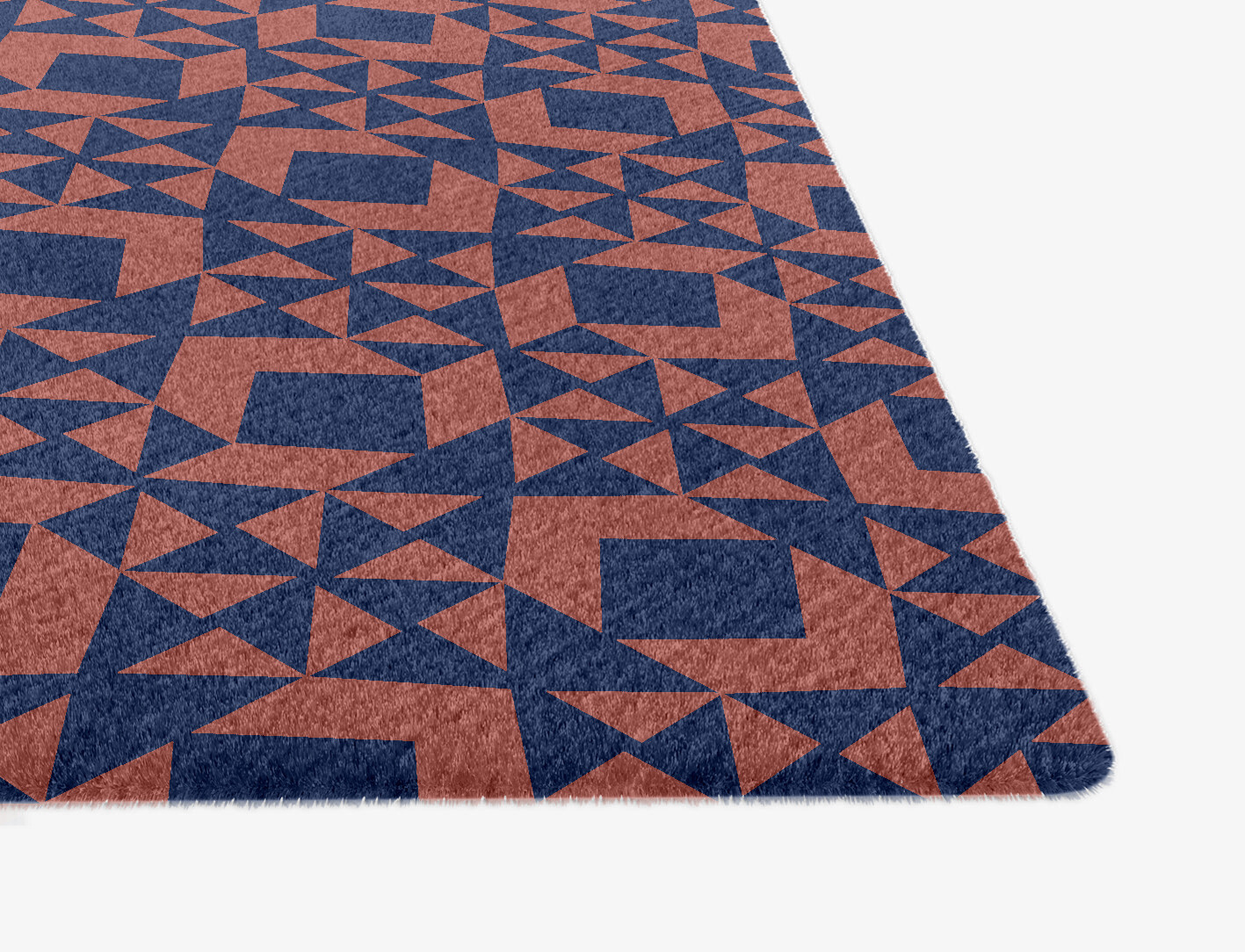 Papier Mache Geometric Ogee Hand Knotted Tibetan Wool Custom Rug by Rug Artisan