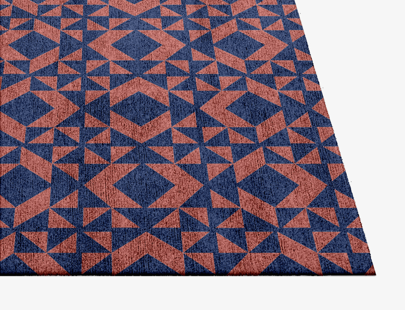 Papier Mache Geometric Square Hand Knotted Bamboo Silk Custom Rug by Rug Artisan
