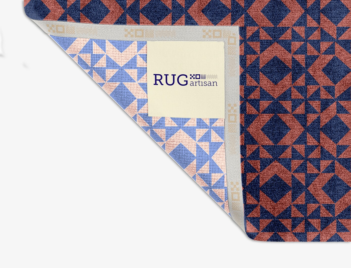 Papier Mache Geometric Square Hand Knotted Bamboo Silk Custom Rug by Rug Artisan