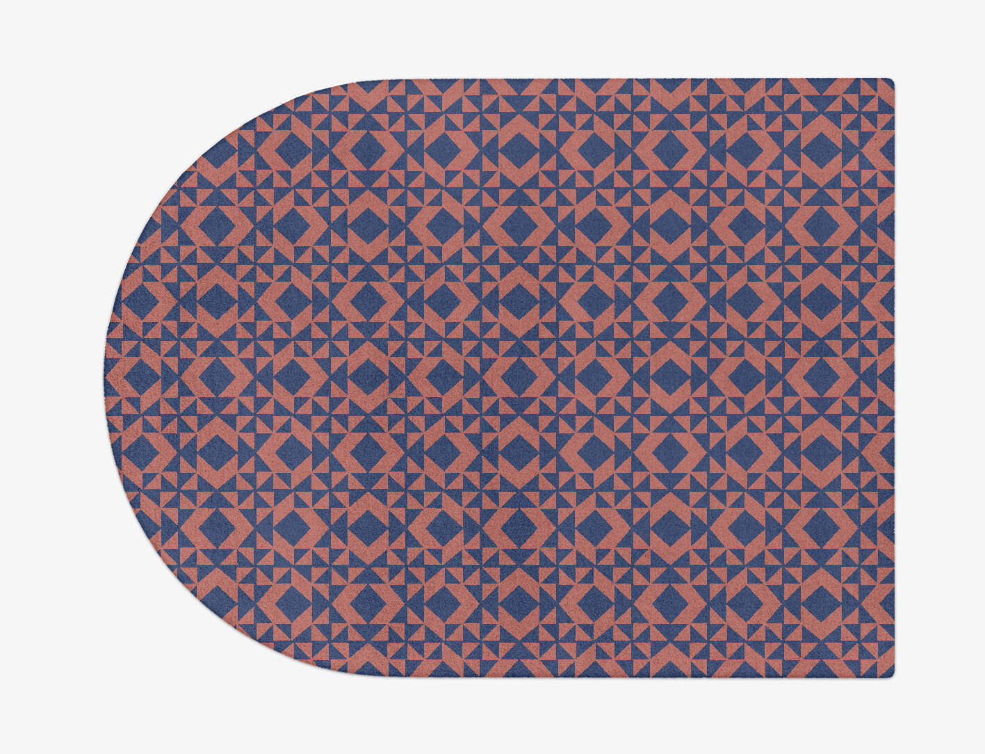 Papier Mache Geometric Arch Hand Tufted Pure Wool Custom Rug by Rug Artisan