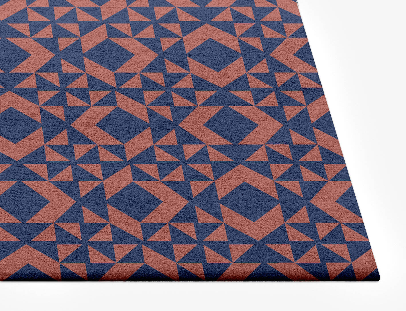 Papier Mache Geometric Rectangle Hand Tufted Pure Wool Custom Rug by Rug Artisan